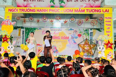 TRƯỜNG MẦM NON BÌNH MINH  TỔ CHỨC TRUNG THU “ĐÊM HỘI TRĂNG RẰM” CHO CÁC CHÁU THIẾU NHI TRƯỜNG MẦM NON BÌNH MINH