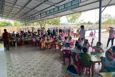 Trường Mẫu giáo Bình Minh thực hiện chủ đề “Xây dựng trường mầm non hạnh phúc, tôn trọng quyền trẻ em” năm học 2023-2024.